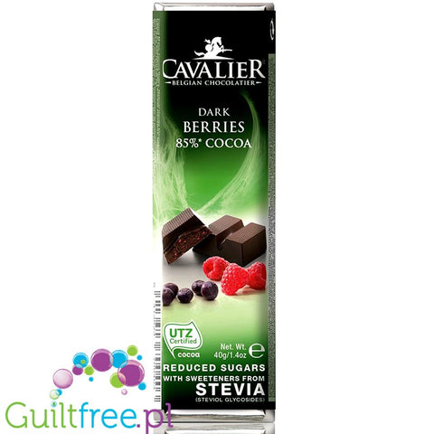 Cavalier Stevia Forrest Fruit - no sugar added dark chocolate