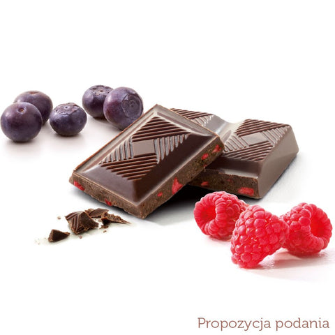 Cavalier Stevia no sugar added dark chocolate with forrest fruits85g