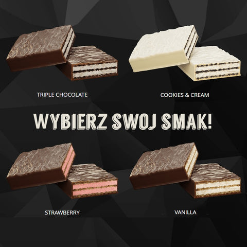 Zero Wafer 40 g - Low Sugar - Protein Wafer Cookies and Cream 