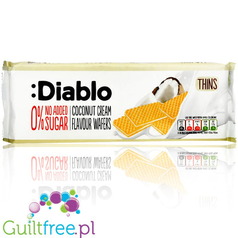 Diablo Thins Coconut Wafers - thin wafers with coconut cream without added sugar