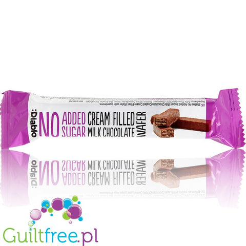 Diablo no added sugar cream filled with milk chocolate wafer 