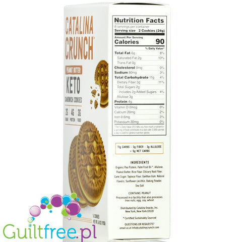 Catalina Crunch Keto Peanut Butter Creme Sandwich Cookies