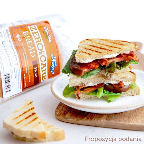 ThinSlim Foods Love the Taste Zero Carb Bread, Plain keto bread without carbohydrates 45kcal