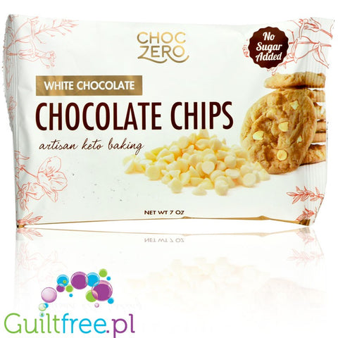 ChocZero No Sugar Added White Chocolate Baking Chips 7 oz