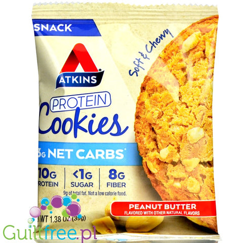 Atkins Nutritionals Snack Protein Cookies, Peanut Butter 4 cookies 