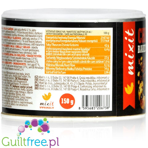 MixIt Chilli & Lime Nuts - baked pecans and cashews with lime and habanero