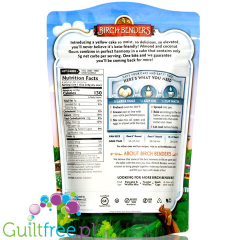 Birch Benders Keto Cake Mix, Classic Yellow