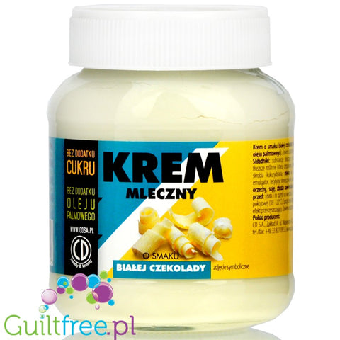 CD White Chocolate Spread, no added sugar, palm oil free, with stevia