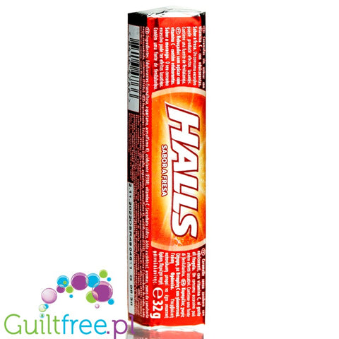 Halls Strawberry sugar free candies with vitamin C