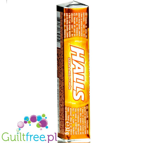 Halls Lemon & Honey sugar free candies with vitamin C