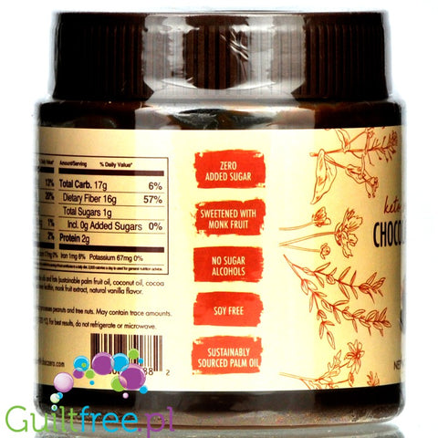 ChocZero Chocolate Hazelnut Keto Spread - keto chocolate cream with monkfruit