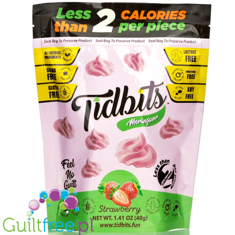 Tidbits Sugar Free Meringues, Strawberry