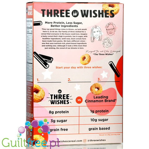 Three Wishes Grain Free Cereal, Cinnamon 