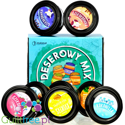 Krukam Sampler Box - 8 different sweet chocolate & nut spreads  8 x 30g