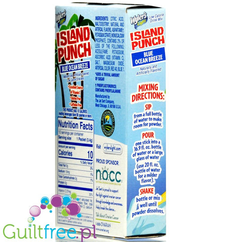 Wyler's Island Punch Blue Ocean Breeze Singles To Go