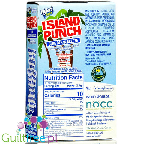 Wyler's Island Punch Blue Ocean Breeze Singles To Go