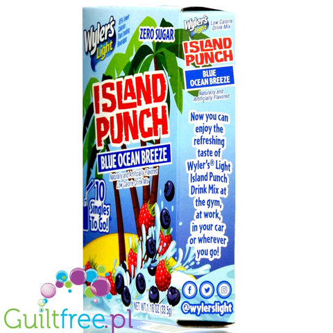Wyler's Island Punch Blue Ocean Breeze Singles To Go