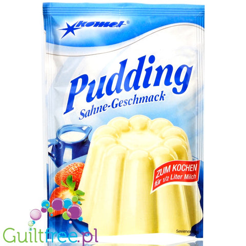 Komet, sugar free and sweeteners free Sweet Cream instant pudding