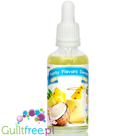 Funky Flavors Sweet Piña colada - sweetened, liquid, sugar & fat free food flavoring