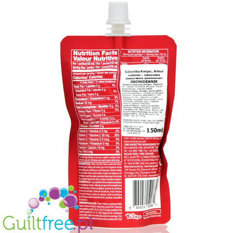 Jelly.B Watermelon, Korean Drinkable Konjac Jelly 6kcal,  