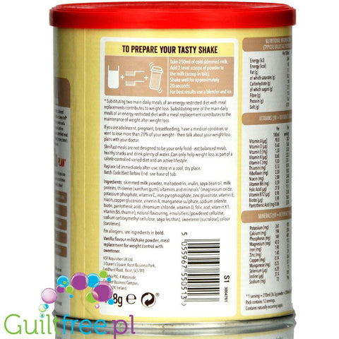 Slimfast Shake Powder Vanilla 438g 