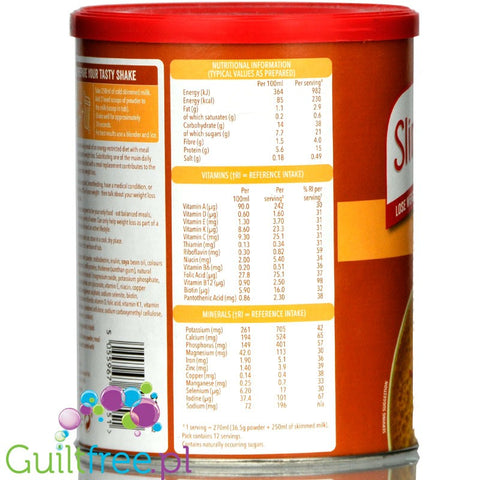 Slimfast Shake Powder Caramel 438g 