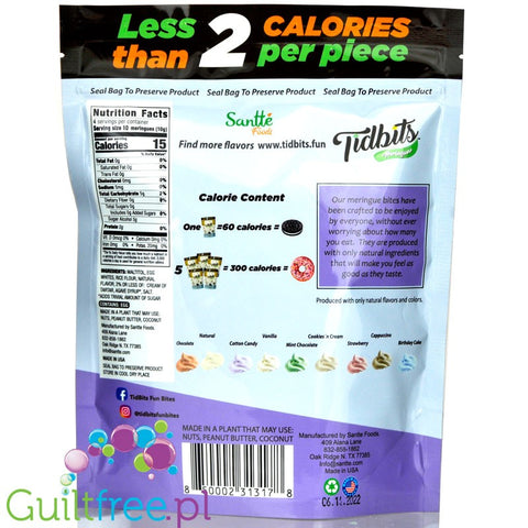 Tidbits Sugar Free Meringues, Cotton Candy