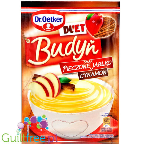 Dr Oetker Duet Baked Apple & Cinnamon - sugar free instant pudding mix powder