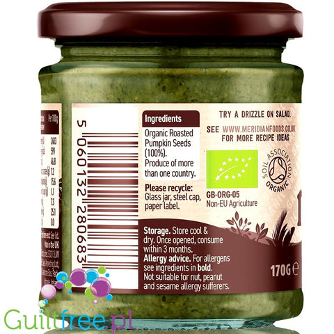 Meridian Organic Pumpkin Seed Butter 170g