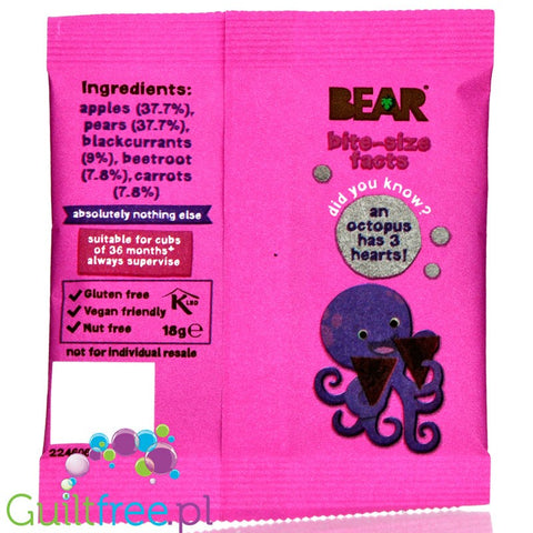 Bear Shark Bites Blackcurrant & Beetroot