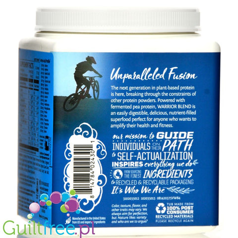 Sunwarrior Protein Warrior Blend 0,375kg, Vanilla - vegan protein powder with acai, goji & quinoa, sachet