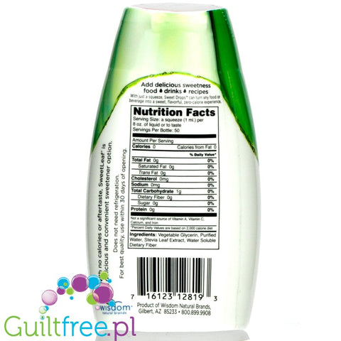 SweetLeaf Sweet Drops Stevia Sweetener, SteviaClear 1.7 fl oz. (50 ml)