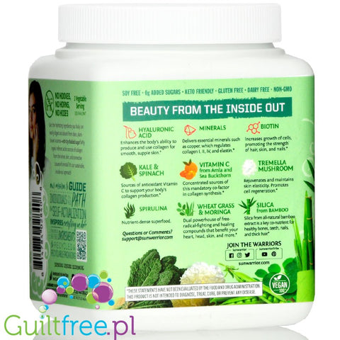 Sunwarrior Beauty Greens Collagen Booster Unflavored (300g)