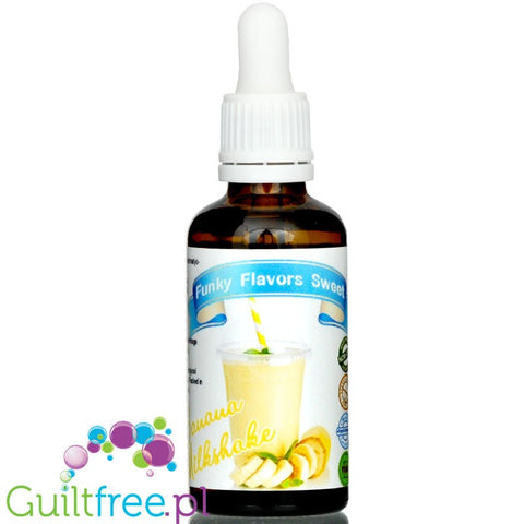 Funky Flavors Sweet Banana Smoothie - sweetened, liquid, sugar & fat free food flavoring