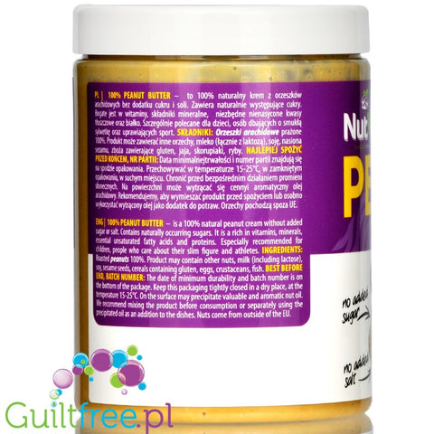 OstroVit NutVit smooth peanut butter 100% nuts 1kg