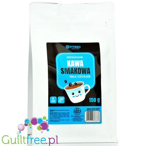 FitRec Flavored Coffee White Chocolate flavored instant coffee powder