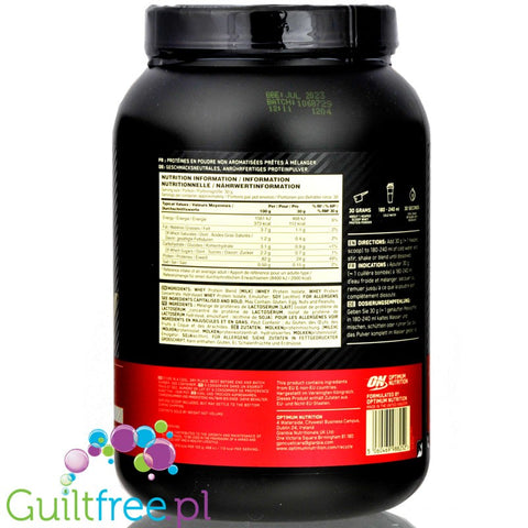 Optimum Nutrition, Whey Gold Standard 100% Unflavored 0,9KG
