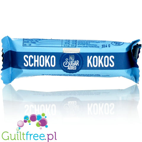 Frankonia no added sugar coconut chocolate bar 33,4g