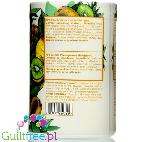 KFD Low calorie fruit jelly-spread, Pineapple & Kiwi