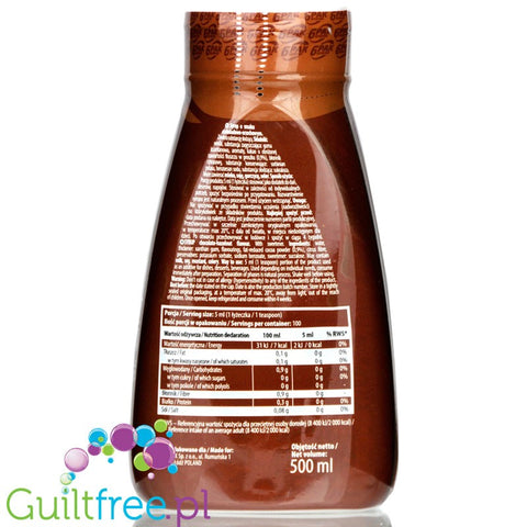 6Pak Zero Sauce Chocolate & Hazelnut zero calorie