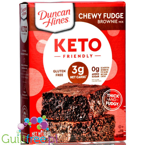 Duncan Hines Keto Friendly Chewy Fudge Brownie Mix