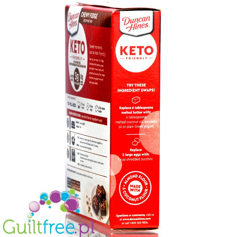 Duncan Hines Keto Friendly Chewy Fudge Brownie Mix