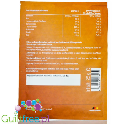 More Nutrition Chunky Flavor Creamy Peach, sachet 30g
