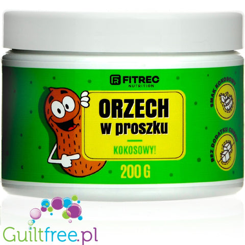 FitRec Powder Peanut & Coconut - defatted peanut powder