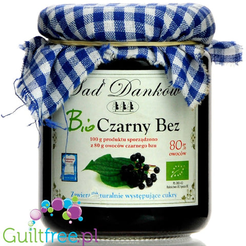 Sad Danków, organic black elderberries no added sugar fruit spread