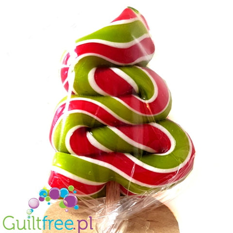 Manufaktura Cukierków, Lollies Workshop, Apple & Strawberry, big sugar free lollipop with xylitol
