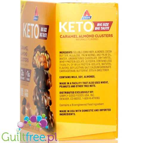 Atkins KETO Caramel Almond Clusters box 8pcs