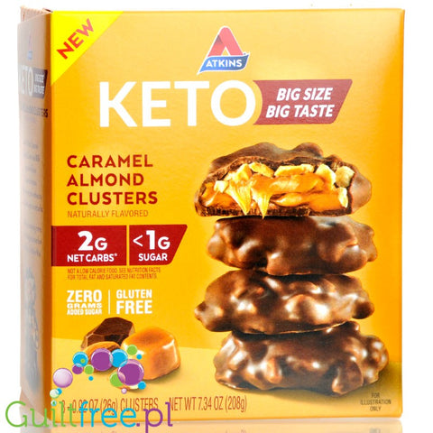 Atkins KETO Caramel Almond Clusters box 8pcs