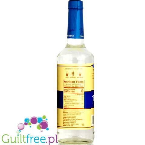 Torani Puremade Zero Sugar Syrup, Coconut 750 ml (25.4 oz)