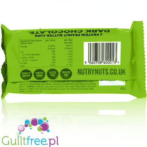 Nutry Nuts Peanut Butter Cups Dark Chocolate